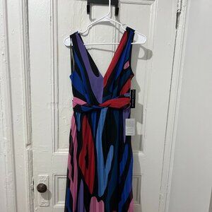 Donna morgan V-neck dresss – Multi – Size 2